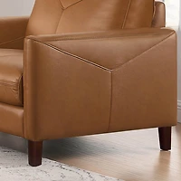 Yorkdale Leather Chair - Cognac