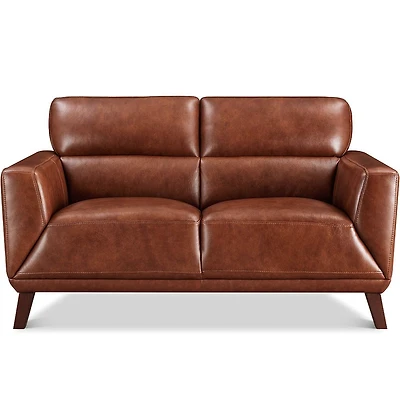 Causeuse en cuir Jake - brandy