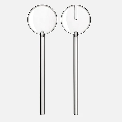 Tiffany 2-Piece Clear Salad Servers