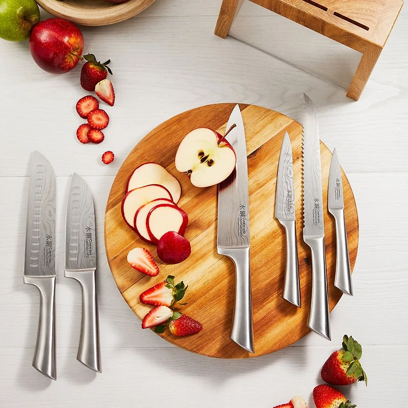 Damashiro Bloc de couteaux Mizu 7 pièces