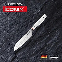 iconiX Santoku Knife 12.5cm - White