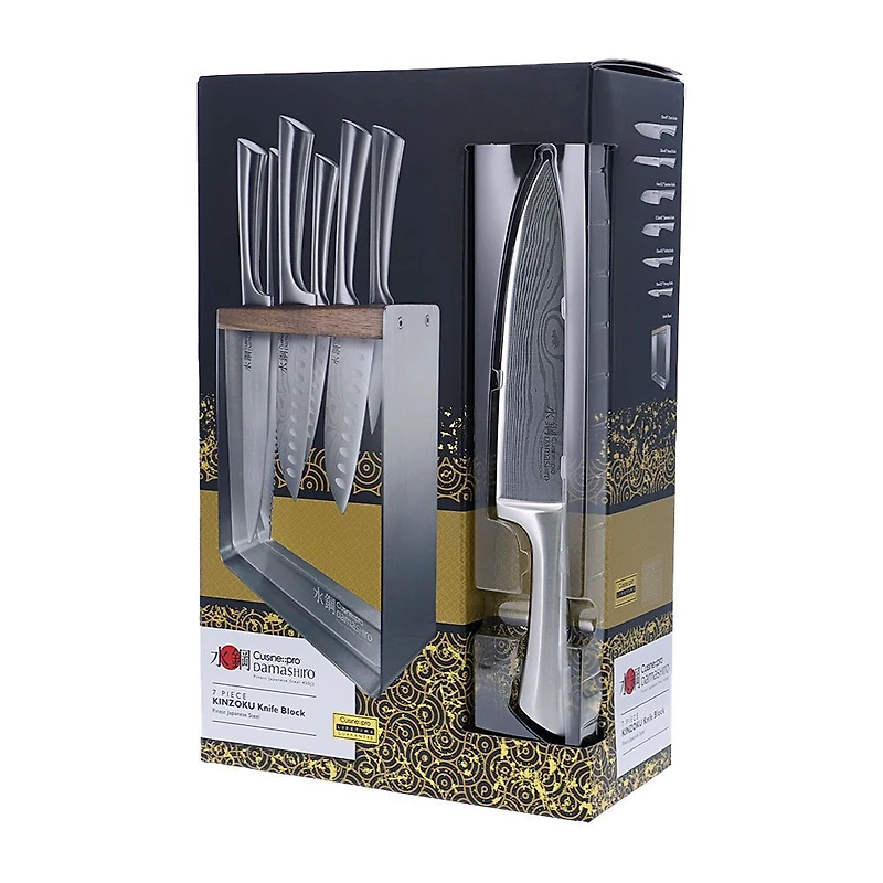 Damashiro Kinzoku Knife Block 7-Piece