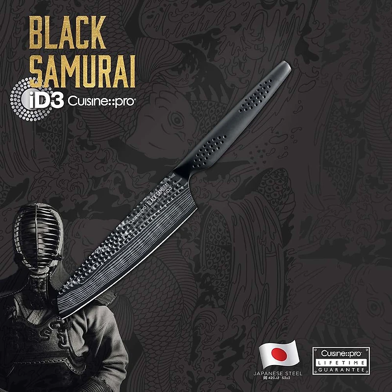 iD3 Black Samurai Santoku Knife 12.5cm