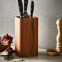 Universal Square Knife Block Acacia