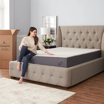 Matelas mi-ferme en boîte Beautyrest « Miab » - 10 po