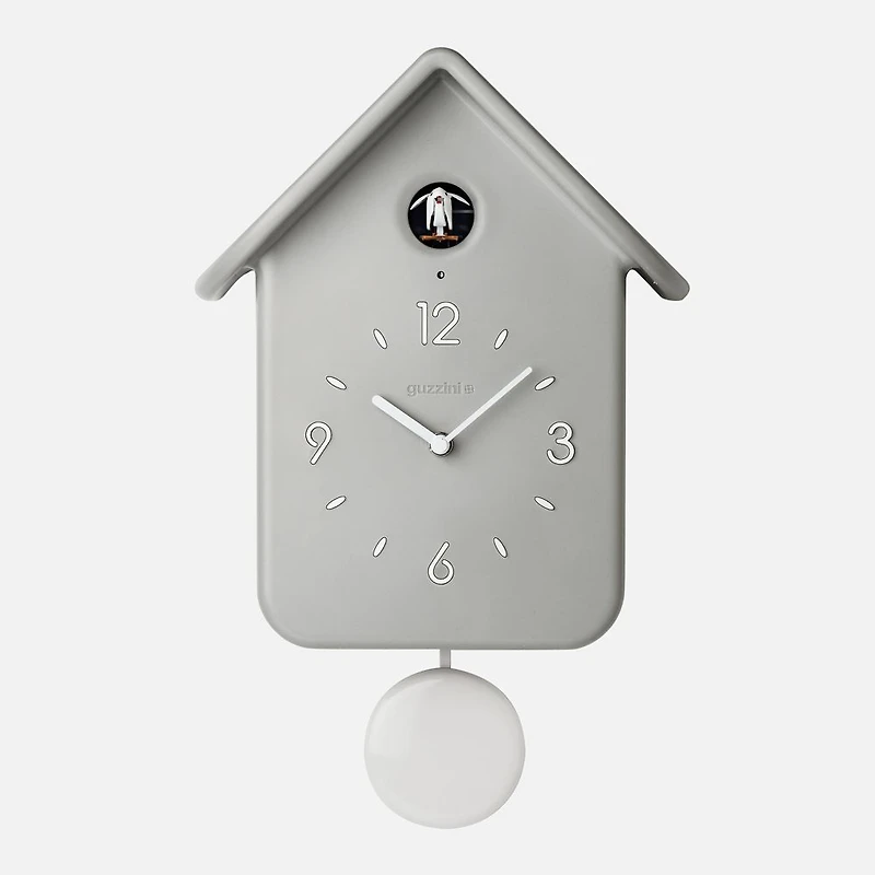 Home Light Grey Cuckoo Clock with Pendulum by Guzzini