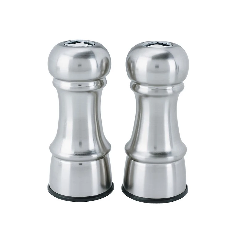 Salière & poivrière en inox par Trudeau