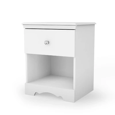 Crystal 1-Drawer Nightstand With Storage