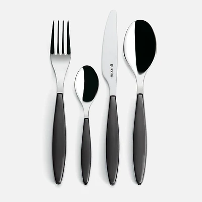 Feeling 24-Piece Dark Grey Flatware Set