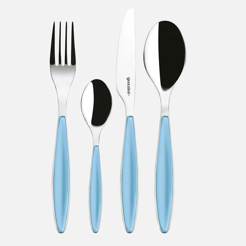 Feeling 24-Piece Light Blue Flatware Set