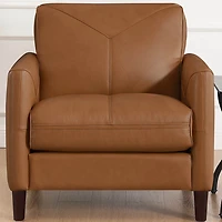 Yorkdale Leather Chair - Cognac