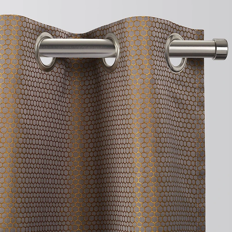 Rideau à œillets jacquard « Ruche »