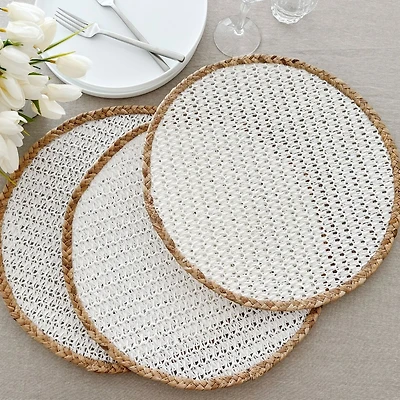 Napperon rond blanc par Maxwell & Williams