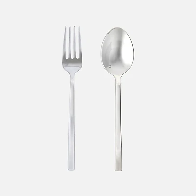 Arezzo Mirrored Finished 2-Piece Server Set