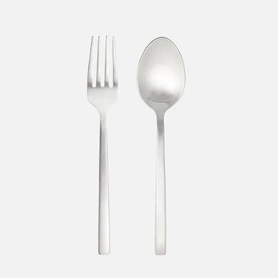 Arezzo Brushed Finished 2-Piece Server Set