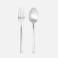 Arezzo Brushed Finished 2-Piece Server Set