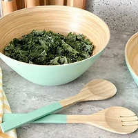 Salad Servers, 2 Pieces - Turquoise