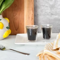 Blend Stripey Cup Double paroie, ensemble de 2 - 80 ml 
