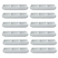 Set of 12 White Basics 3 Sections Dish by Maxwell & Williams