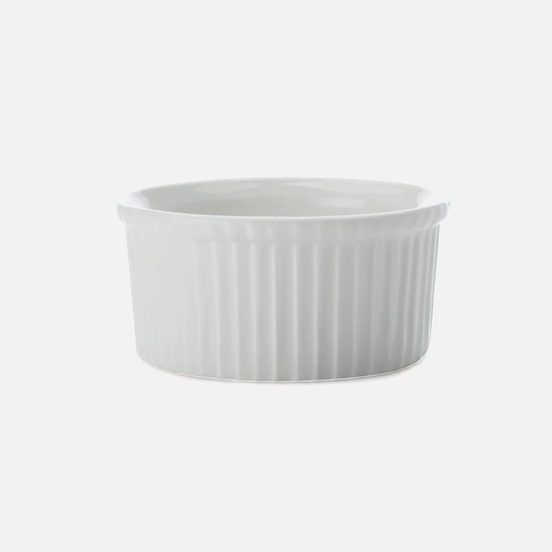 Set of 6 White Basics Ramekins by Maxwell & Williams - 12 cm