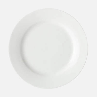 Set of 4 White Basics Rim Side Plates
