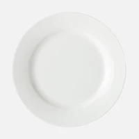 Set of 4 White Basics Rim Side Plates
