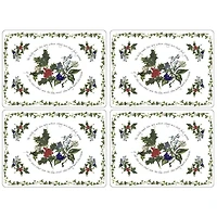 Set of 4 Holly & Ivy Placemats by Pimpernel