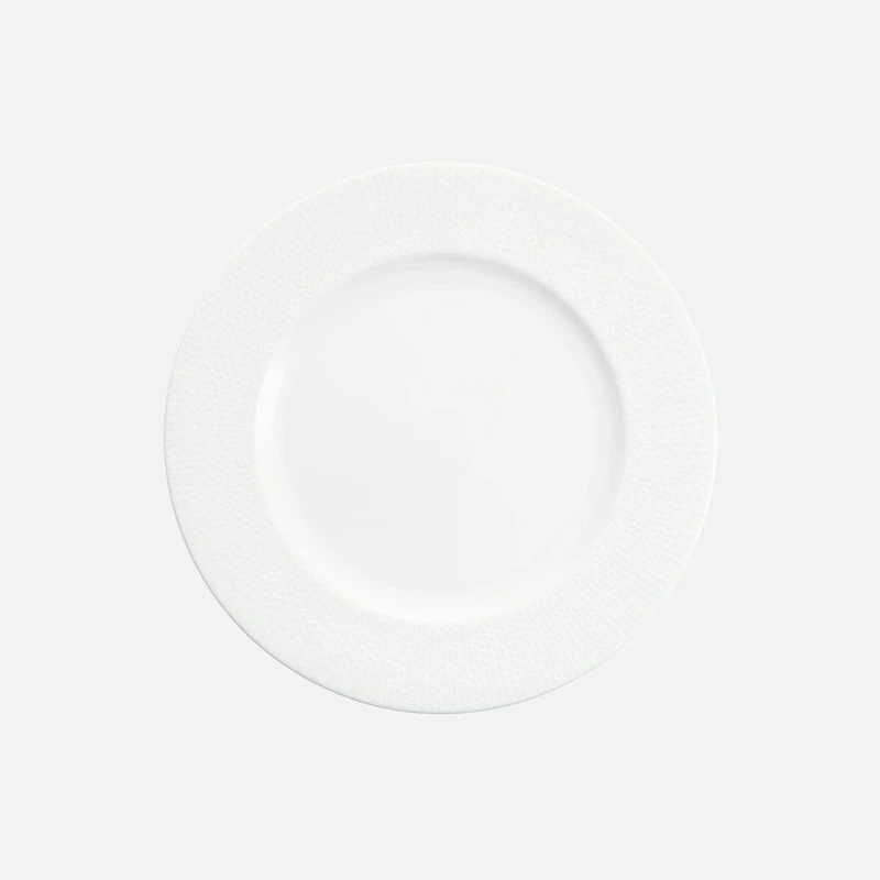 Amanda White Embossed Charger Plate - 12