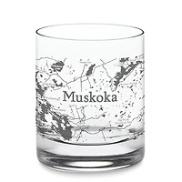 Set of 6 Muskoka Map Whisky Glasses by Cuisivin