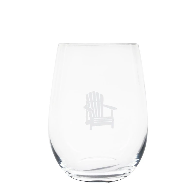 Set of 6 Muskoka Chair Stemless Glasses by Cuisivin