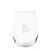 Set of 6 Muskoka Chair Stemless Glasses by Cuisivin