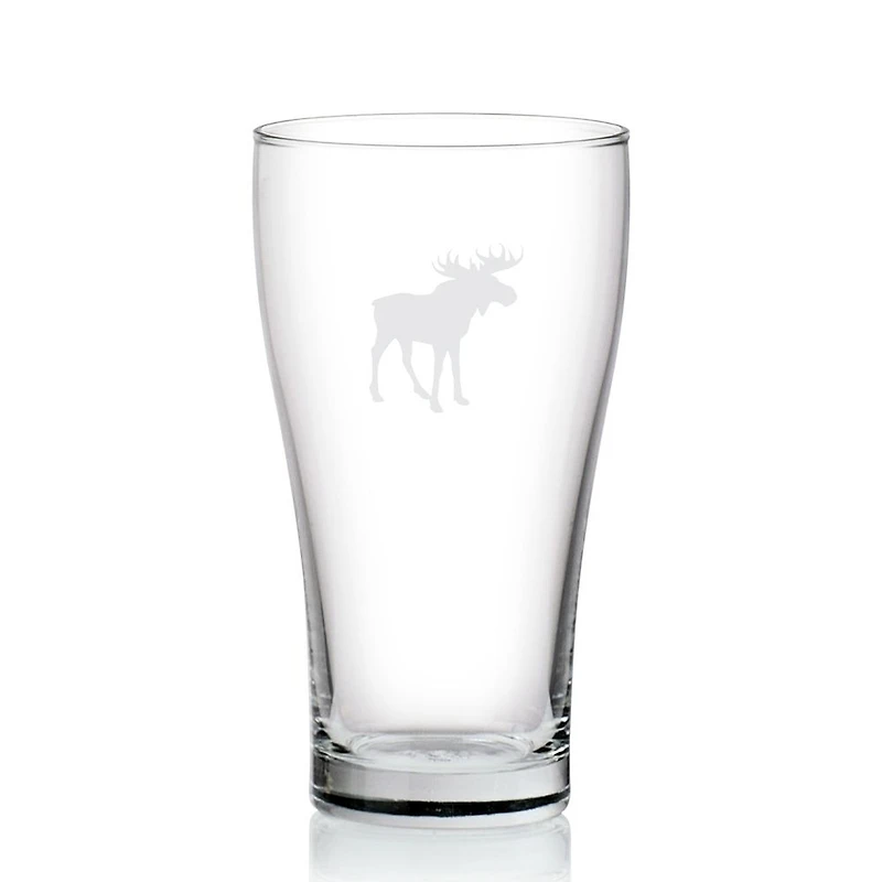 Set of 6 Moose Print Beer Glasses by Cuisivin