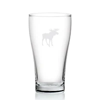 Set of 6 Moose Print Beer Glasses by Cuisivin