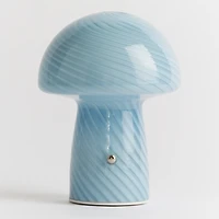 Humber Mini Cordless Glass Mushroom Lamp