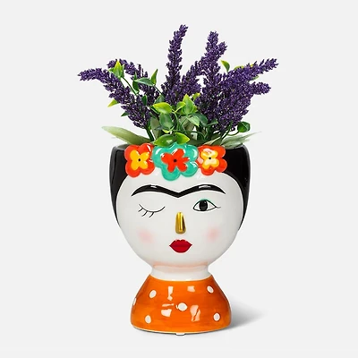 Frida Kahlo Vase - 6.5