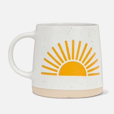 Wide Base Mug With Sun - 14oz