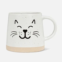 Tasse à base large avec chats - 14 oz