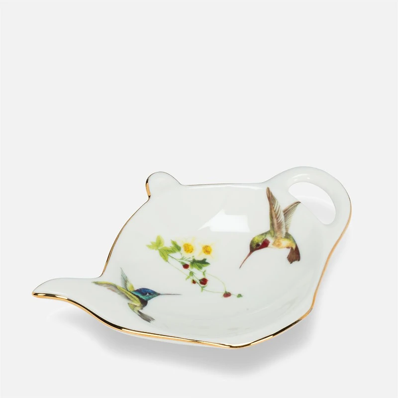 Hummingbird Tea Bag Plate