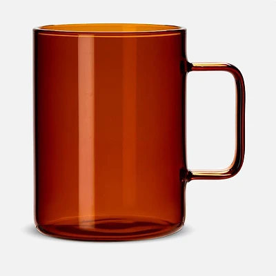 Straight Sided Modern Mug, Amber 
