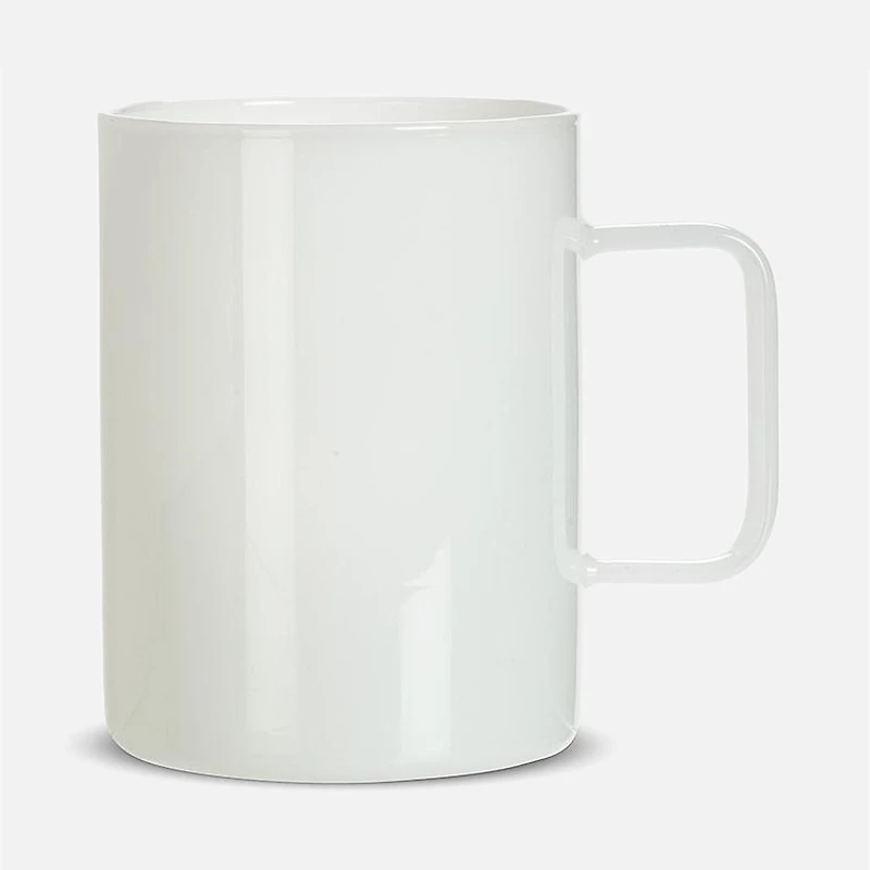 Straight-Sides Modern Mug - White