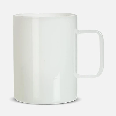 Straight-Sides Modern Mug - White