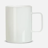 Straight-Sides Modern Mug - White