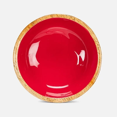 Petit bol rouge brillant