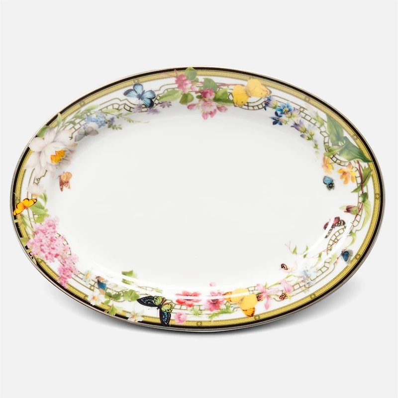 Butterfly Garden Plat ovale - 5,5 x 7,5 po