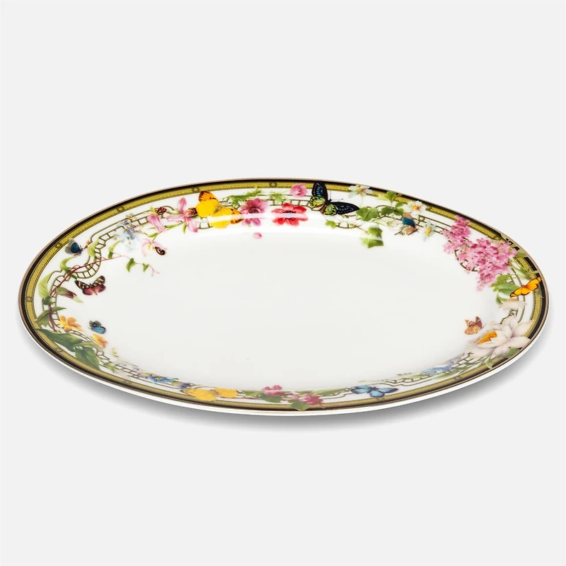 Butterfly Garden Oval Platter - 5.5 x 7.5"