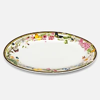 Butterfly Garden Oval Platter - 5.5 x 7.5"