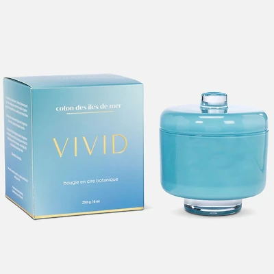 Bougie en coton Sea Island dans un bocal à piédestal 8oz