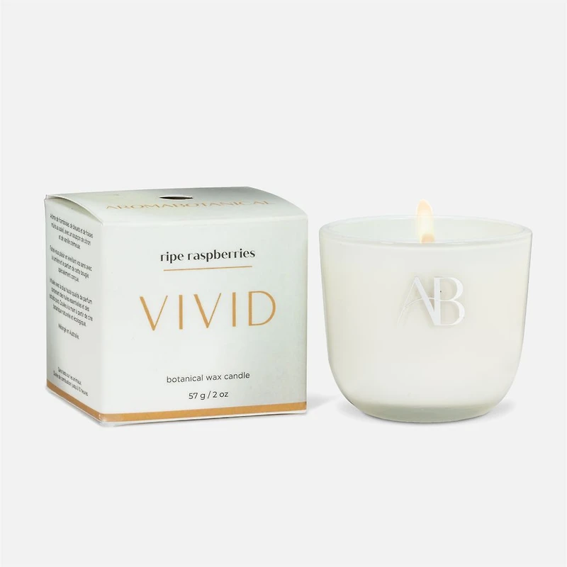Mini Ripe Raspberries Candle 2"
