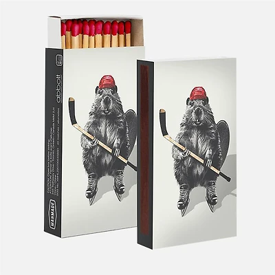 45 Matches, 4" - Hockey Beaver 