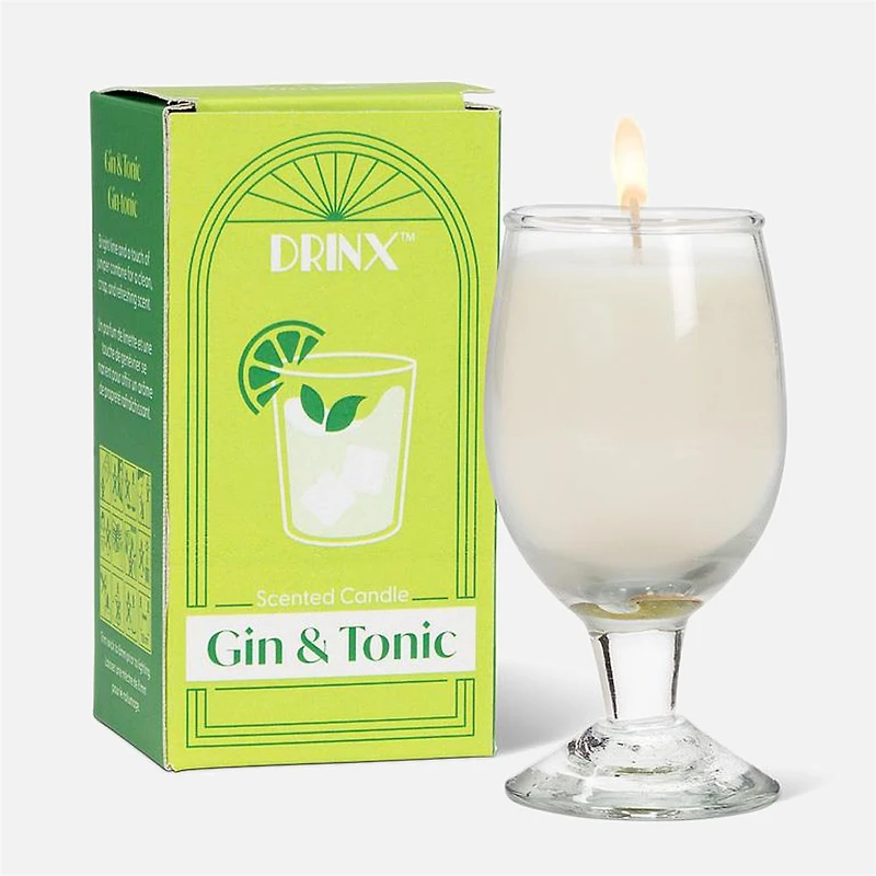 Gin & Tonic Cocktail Candle - 3.5"